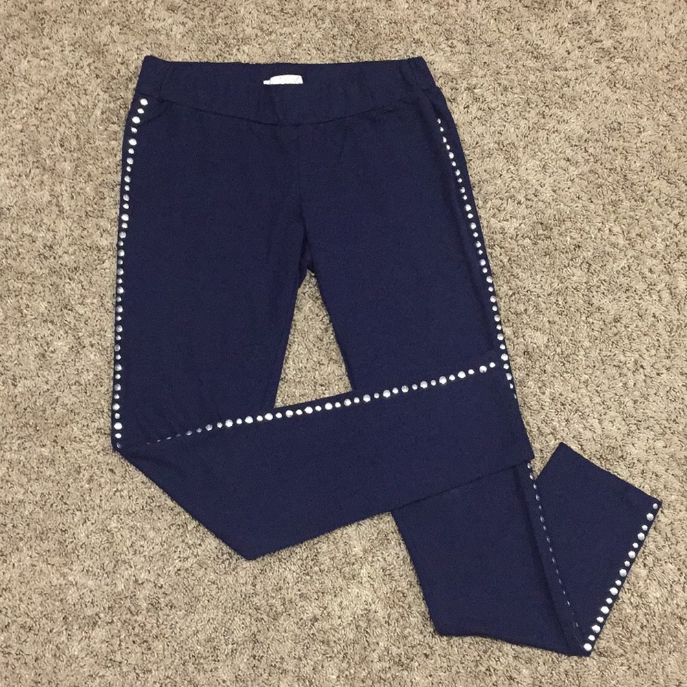 LaROK Women’s Dark Blue Low Rise Leggings Size M